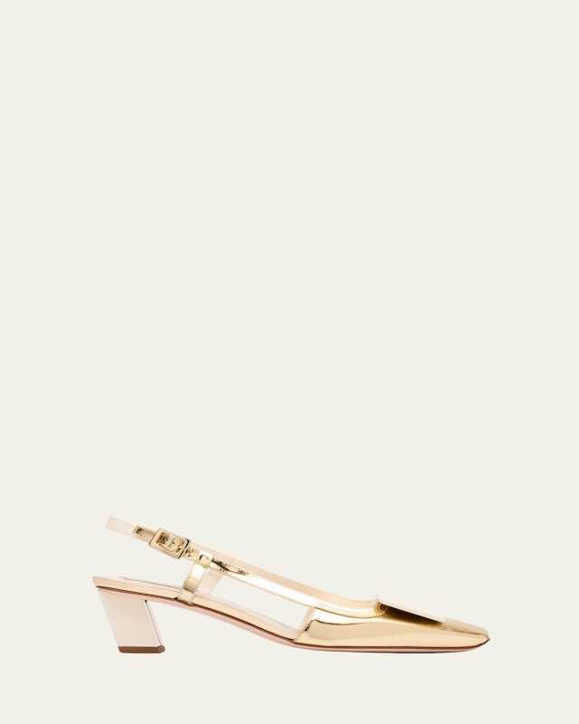 Belle Vivier Colorblock Slingback Pumps